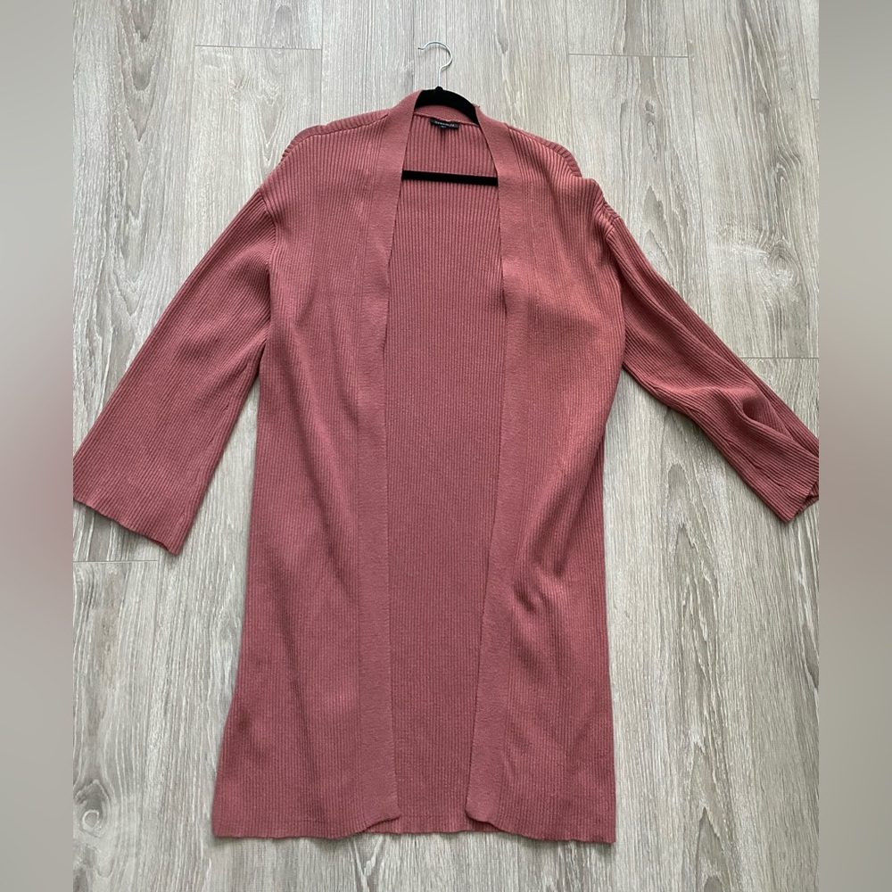 Dynamite pink long cardigan
